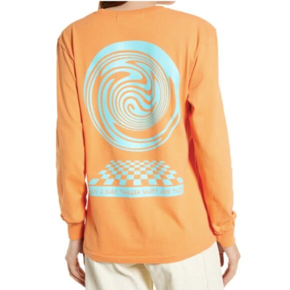 Lisa Says Gah Orange and Blue Long Sleeve Tee - Picture 1 of 7